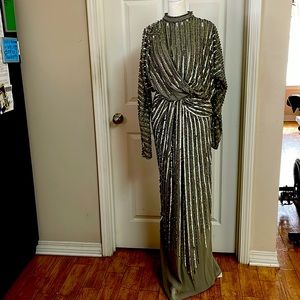 Beautiful Sequin Gown with stones